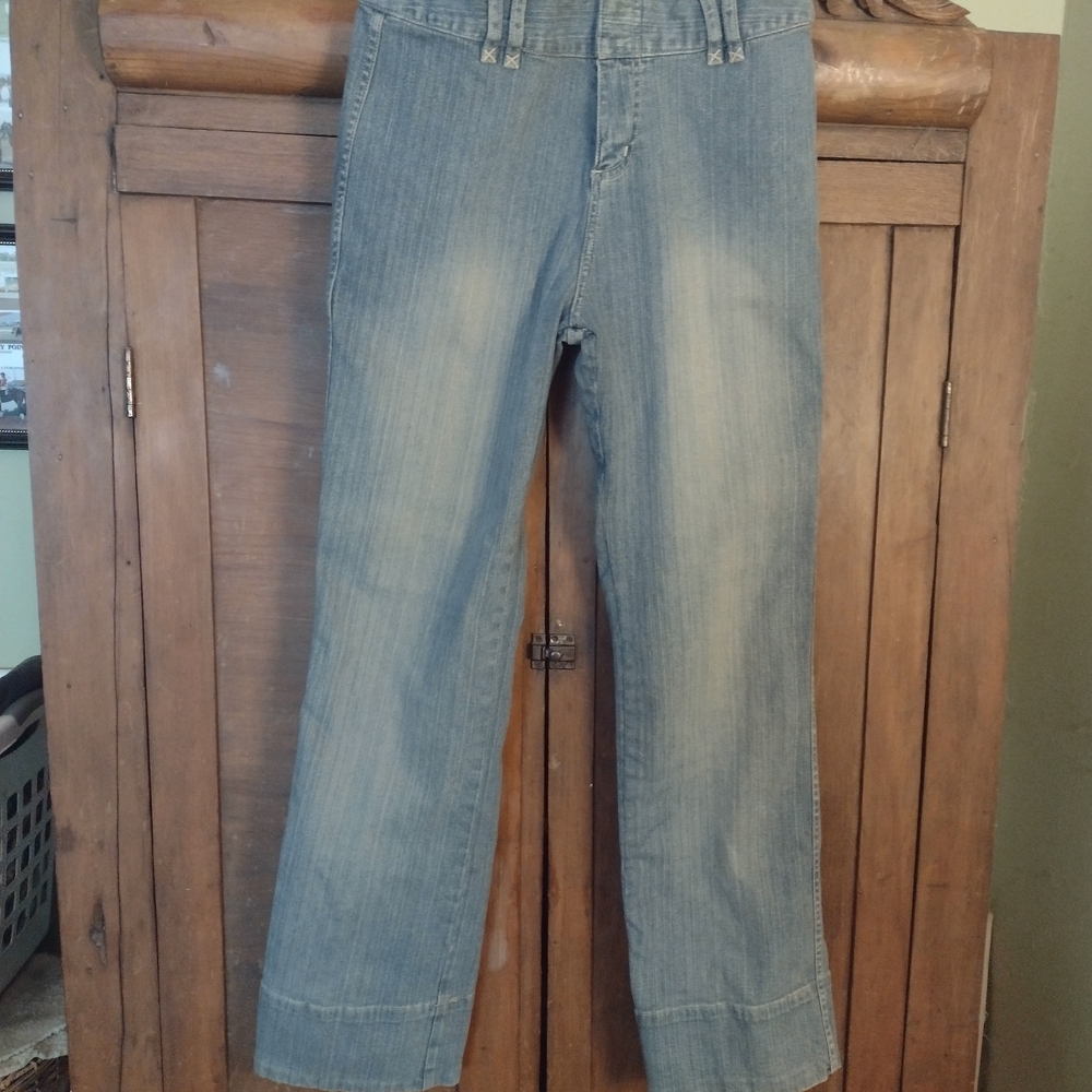 Women's Straight Leg Jeans - Blue